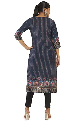 Soch Women's Polyester Regular Fit Floral Kurta