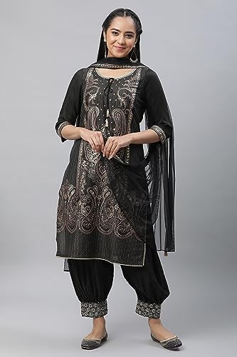 Aurelia Women's Polyester Salwar Suit Kurta Set