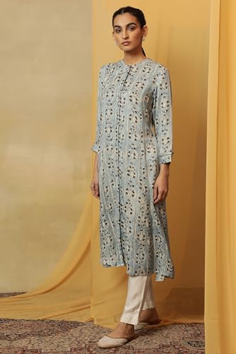 W for Woman Women's Viscose All Over Buti Regular Kurta