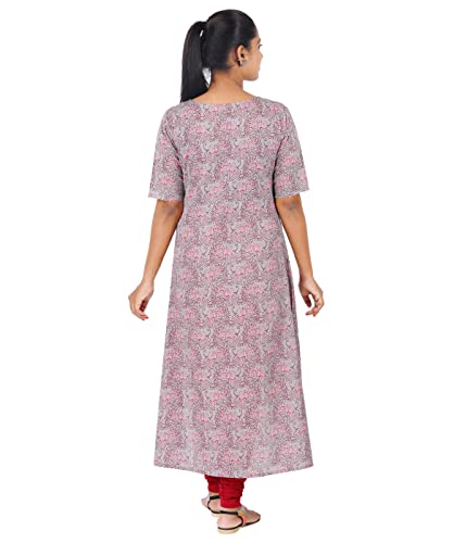SHODOX?Women Cotton Pleated Straight Cut Kurta (Pack of 1)