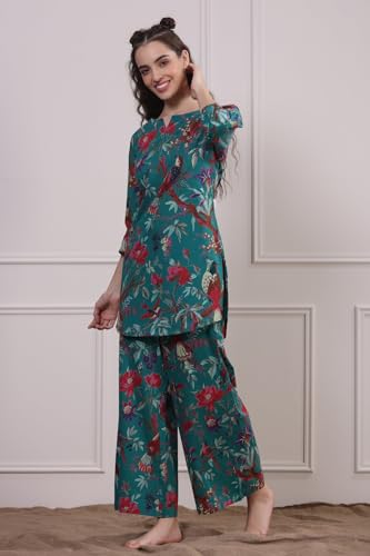 ANNI DESIGNER Rayon Blend Women Co-Ord Set