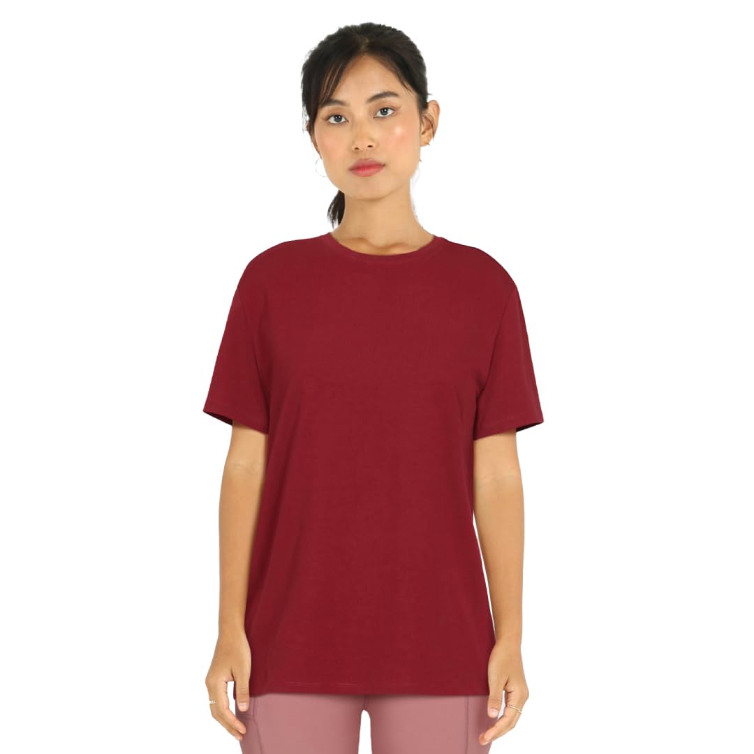 BlissClub Women The Last Tee - Boyfriend tee | Womens t-Shirt | Sleeves | Hip Covering | Cotton Tee