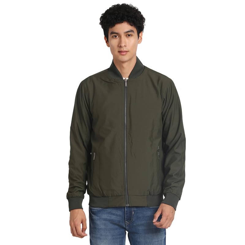 Turtle Men Cotton Stretch Solid Regular Fit Full Sleeve Casual Reversible Windcheater