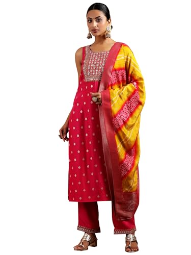 Libas WomenS Silk Blend Kurta Set (36867O