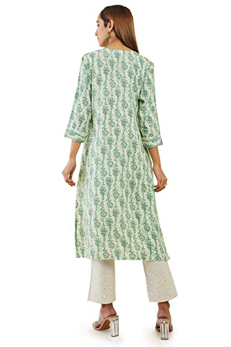 Soch Women's Rayon Printed Regular Kurta