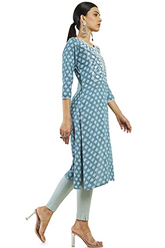 Soch Women's Rayon Regular Fit Printed Kurta