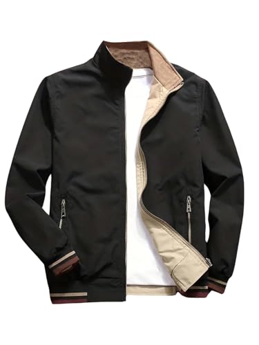 Lymio men jackets || bomber jacket for men || Lightweight Outwear Sportswear Polyester Standard Length Bomber Jacket (J4-6) (IN,