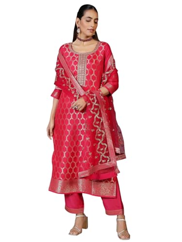 Libas WomenS Silk Blend Kurta Set (272310R