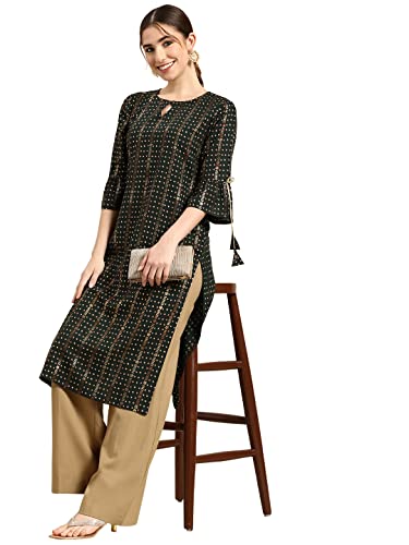 Gerua Women's Viscose Rayon Straight Kurta