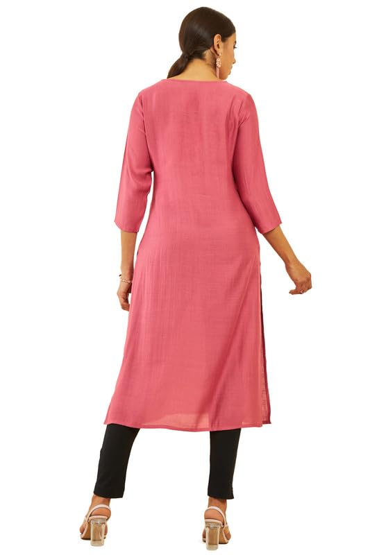 Soch Women's Viscose Regular Fit Kurta