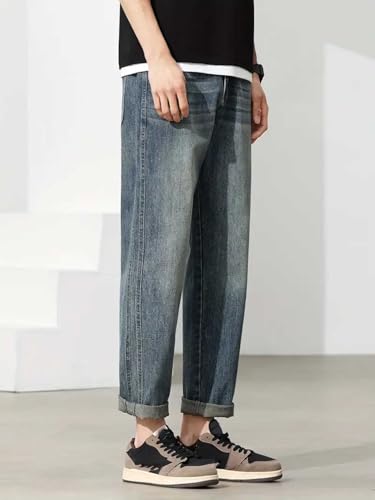 Greciilooks Jeans For Men Dark Blue