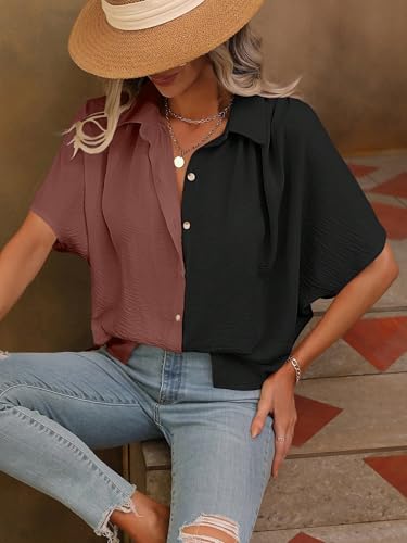 Greciilooks Regular Fit Shirt For Women (Gl-W1892_Dark Brown