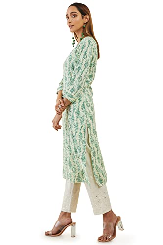 Soch Women's Rayon Printed Regular Kurta