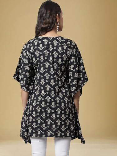 Tee Projekt Casual Crepe Kimino Sleeves WomenS Kaftan Dress Ll Elegant Casual & Everyday Kurta (Pack Of 3)