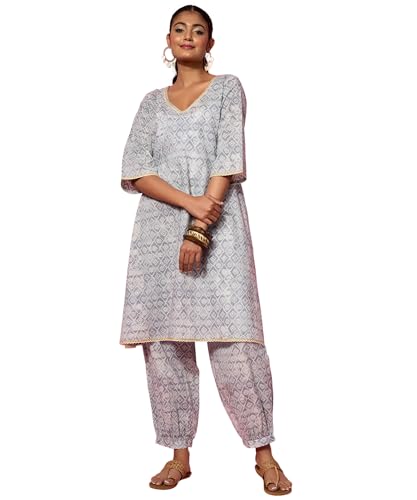 Libas WomenS Printed Co-Ords (35781_Grey