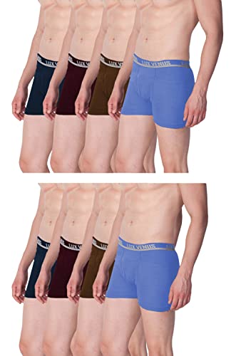 Lux Venus Pure Cotton Pocket Drawer For Men (Pack Of 8) Multicolour