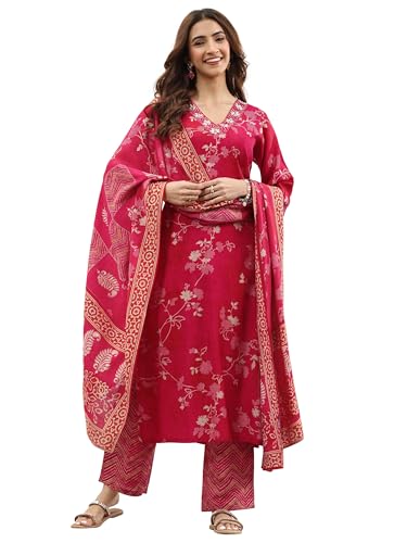 Libas WomenS Silk Blend Kurta Set (400335
