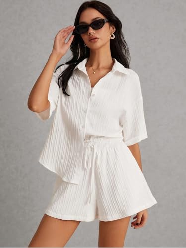 Leriya Fashion WomenS Poly Lycra Blend Solid Regular Western Co Set (Lf-W.Co-Ord Set-W2274&Sh305_White