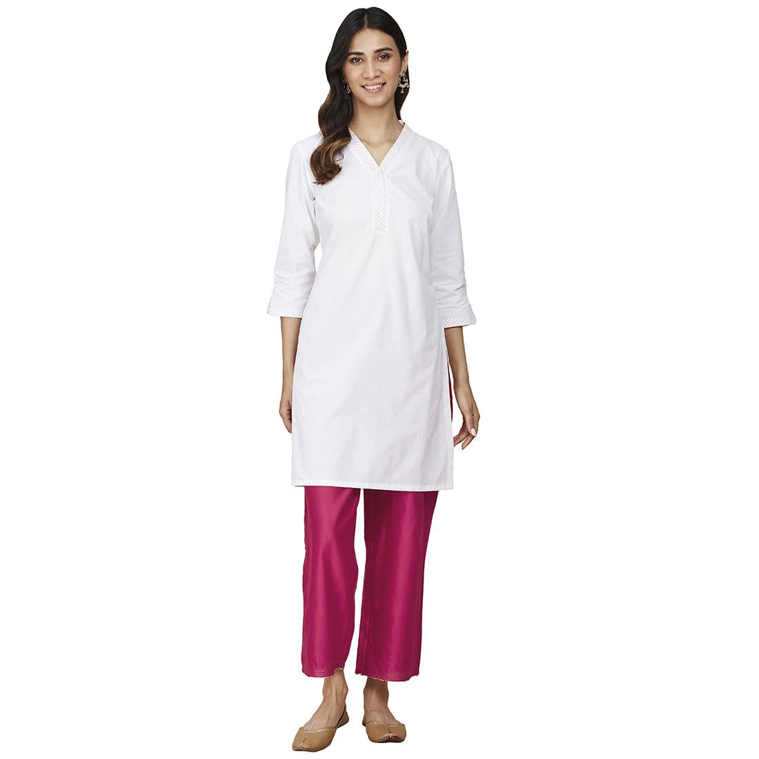 Fabindia WomenS Regular Fit Ijar (1030697Fuschia_Fuchsia
