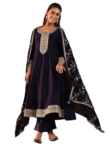 Libas WomenS Silk Blend Kurta Sets (49024R