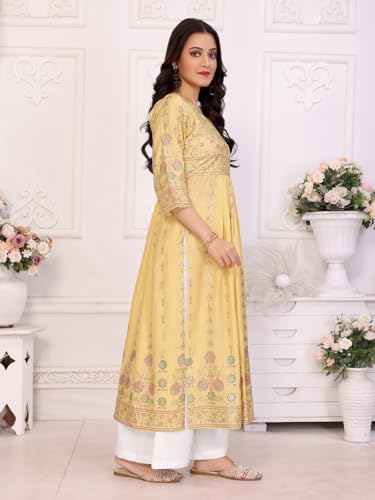 rangita Viscose Blend Nayra Style Printed Calf Length Kurti | Kurta for Women