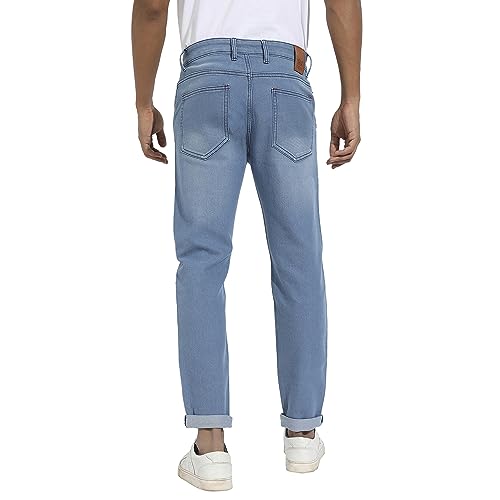 Campus Sutra Mens Regular Jeans (CBSSM23_CSMSSJEAN1024_Light Blue