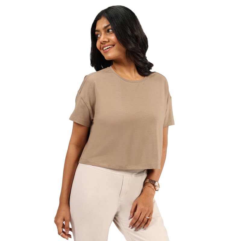 BlissClub Womens Softest Tee Boxy Crop