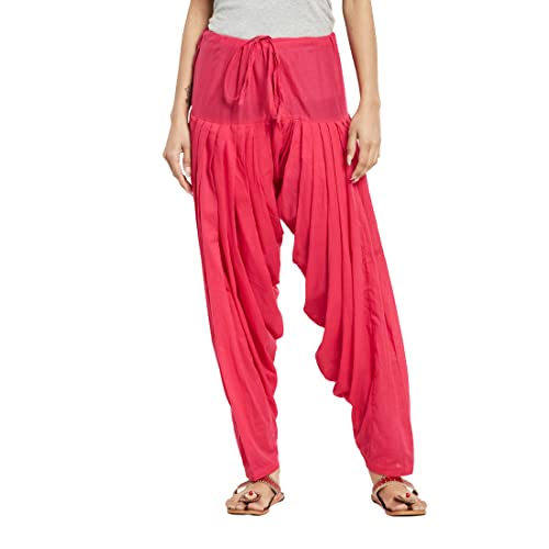 Fabindia Women Mull Patiala Cotton_M Fuschia