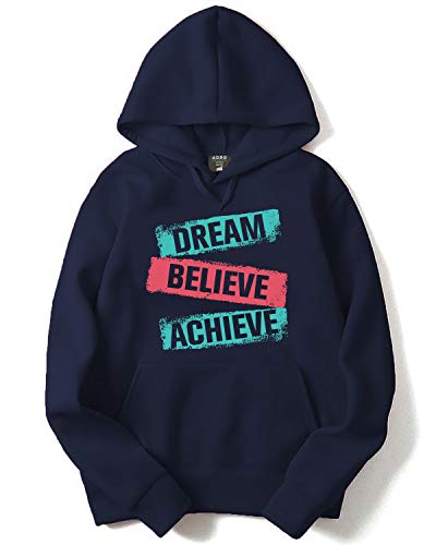 ADRO Mens Cotton Hooded Hoodie (H20-M-DBA-NB_Navy_XL)
