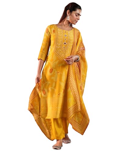 Libas WomenS Silk Blend Kurta Set (49328