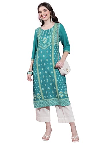 Ketch Womens Cotton Blend Regular Dress Shirt (KHKU000399_Teal