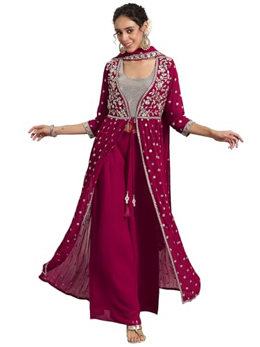 Libas WomenS Georgette Co-Ord Set (49250R