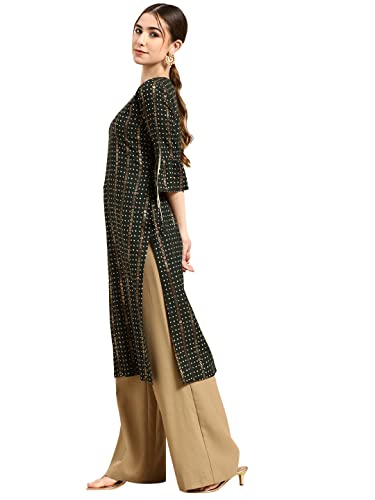 Gerua Women's Viscose Rayon Straight Kurta