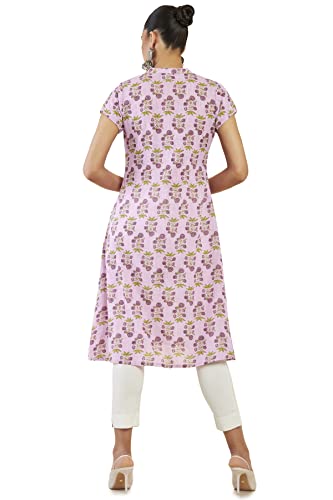 Soch Women's Cotton Blend Floral Regular Kurta