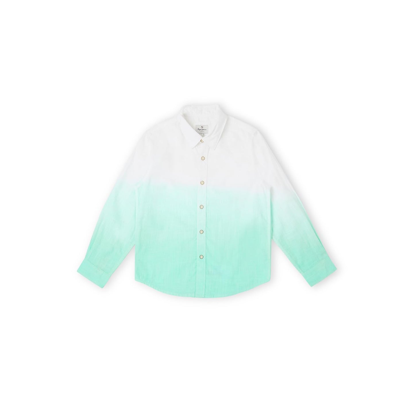 Paddy Jr Solid Dip Dyed Slub Shirt
