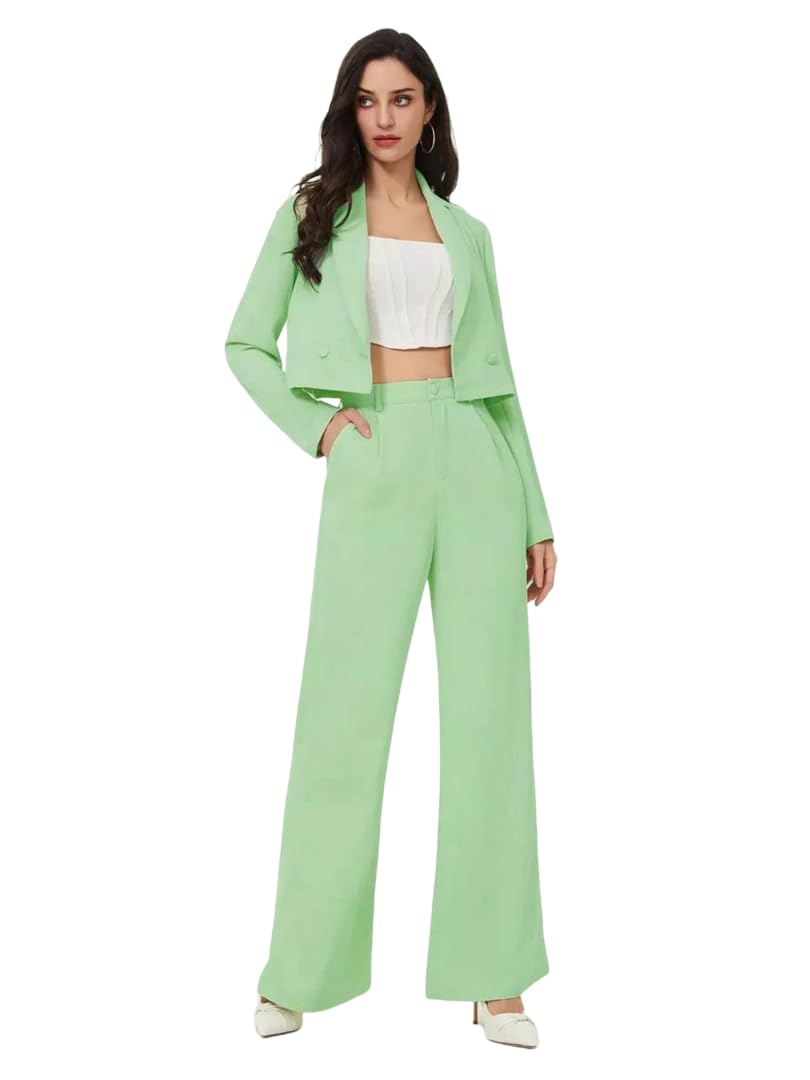 Kotty WomenS Co-Ords Solid Dress Set Light Green