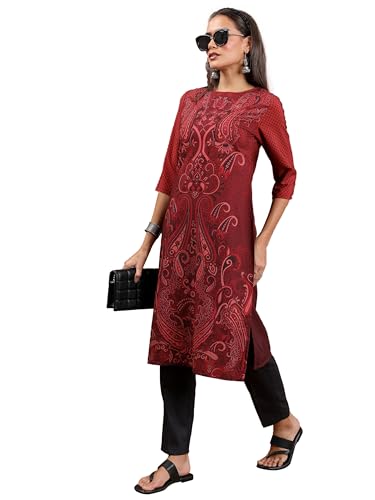 Ketch WomenS Cotton Blend Regular Dress Shirt (Khku000389_Maroon