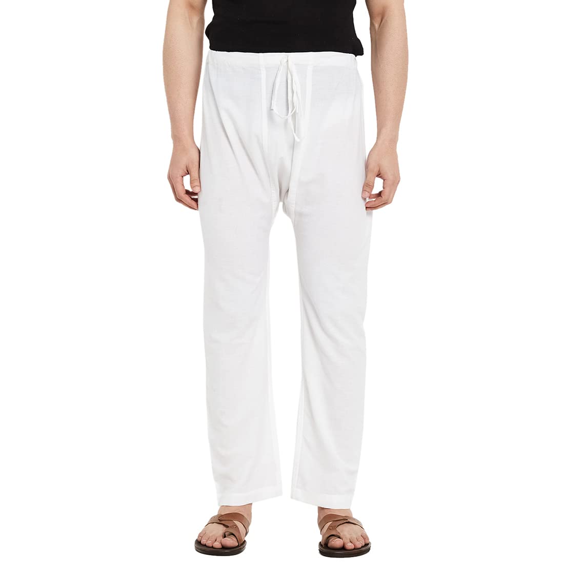 Fabindia Men Regular Fit Regular Pyjama Cotton_Xl