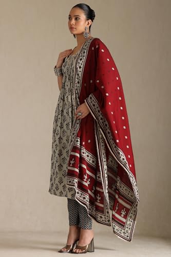 Soch WomenS Viscose Salwar Suit Set (Ews5Cd21976_Grey