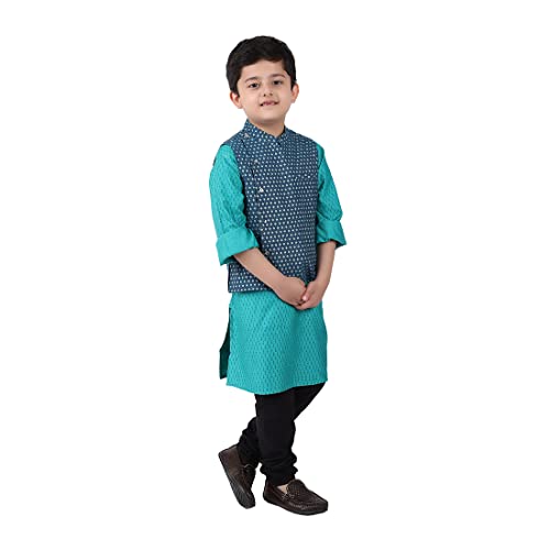 Fabindia Kids Printed Nehru Jacket Cotton_2-3Y