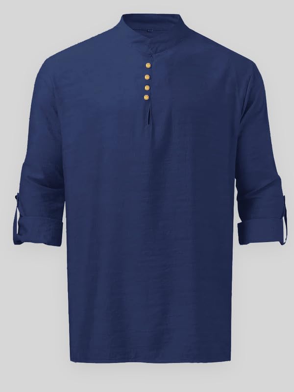 Be Active MenS Solid 100% Cotton Short Kurta With Mandarin Collar || Short Kurta For Men Cotton || Stylish Short Kurta || Short