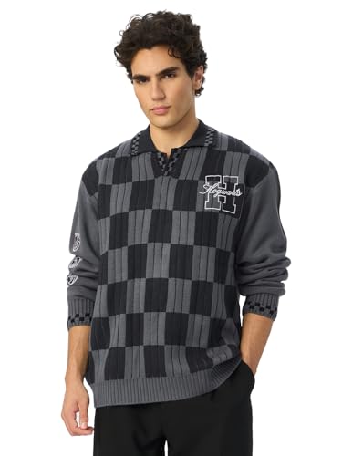 The Souled Store Official Harry Potter: Potterverse Pullovers for Men and Boys Grey