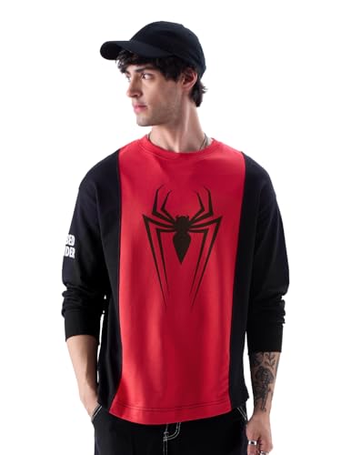 The Souled Store Spider-Man: Radioactive Men Oversized Full Sleeve T-Shirts