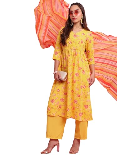 Ketch WomenS Polyester Kurta Set (Khk3001073_Pink