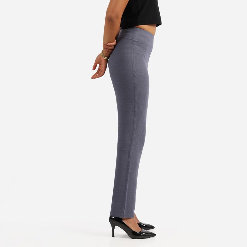 BlissClub Womens Pants (Werkit_Straight_Hema Herringbone-Navy