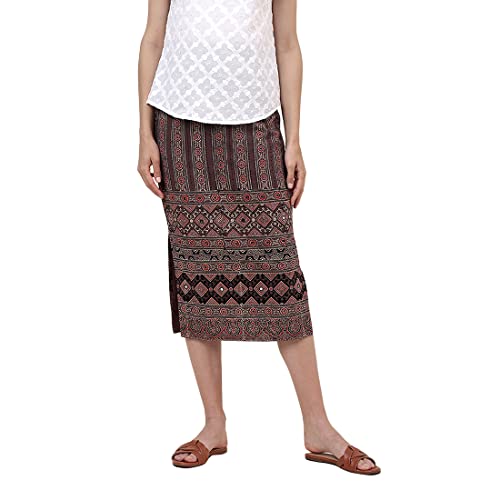 Fabindia Cotton Western Skirt Grey
