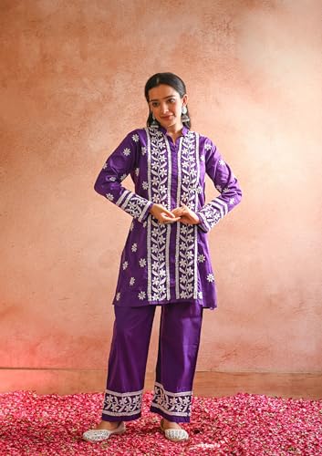 ANNI DESIGNER Women Kurta with Palazzo |Material: Cotton Blend