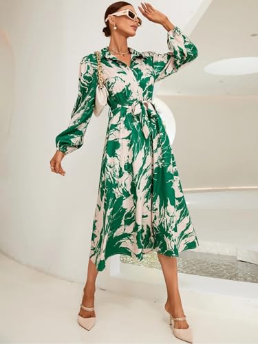 GRECIILOOKS Rayon Fit and Flare Below The Knee One Piece Maxi Bodycon Dresses Midi Dress for Women (GL-WD1223_Green