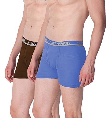 Lux Venus Pure Cotton Pocket Drawer For Men (Pack Of 2) Multicolour