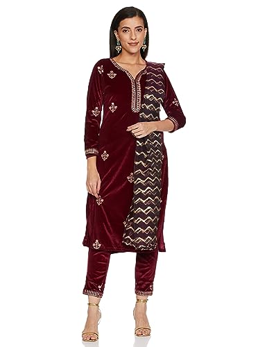 KETCH Polyester Womens Regular Fit Full Sleeve Kurta With Pant & Dupatta